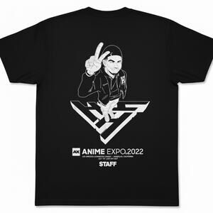 Anime Expo 2022 Los Angeles Hypland YuYu Hakusho Collab Black Staff T-Shirt L